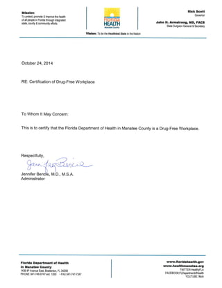 BTFF Application FDOH Manatee