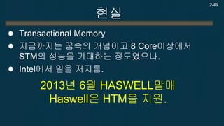 현실 
Intel Haswell 
2-49  