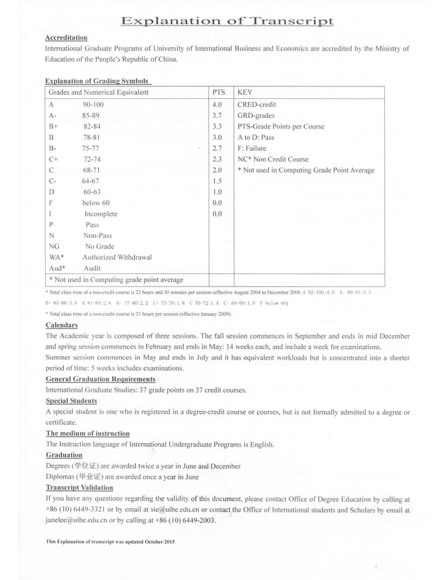Master Degree Transcript updated | PDF