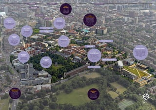 Parkinson
Tower
The iconic
landmark building
of the University,
visible from miles
around
First Direct
Arena
Leeds’ 13,500 capacity
theatre-style music
venue
Hyde Park and
Headingley
Just a short walk
or bus ride to the
popular student
suburbs in the north
of the city
Woodhouse
Moor
A large park right
next to campus,
perfect for chilling
out or keeping fit
The Edge
Swimming pool,
250-station fitness
suite and sports
halls
The Great Hall
Venue for your
graduation
ceremony in a few
years' time
Leeds
University Union
Shops, music venues,
bars, nightclubs, a
supermarket and the
home of our 300 clubs
and societiesSt George's
Field
Beautiful green
space to escape to,
right at the heart
of campus
Brotherton
Library
Stunning historic
library, one of
four on campus
Leeds
city centre
...and all it has
to offer, only a
10-minute walk
from campus
Leeds
General Infirmary
Located just south of
campus and where
much of the clinical
teaching for medicine
and healthcare
students takes place
	 www.leeds.ac.uk ■ 1
Kirkgate Market
Western Campus
Home to Leeds University
Business School, the School
of Law, Leeds Institute
of Health Sciences, the
Gryphon Sports Centre
and the Marks & Spencer
Archive
The Laidlaw
Library
Our brand new
undergraduate
library, opened in
spring 2015
CitySide
SOUTH
WEST
EAST
NORTH
 