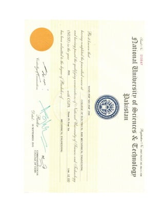 Eductional Certificates