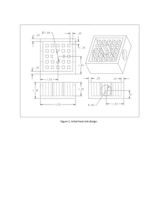 Figure 1. Initial heat sink design.
 