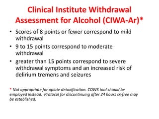 Alcohol Withdrawal | PPTX