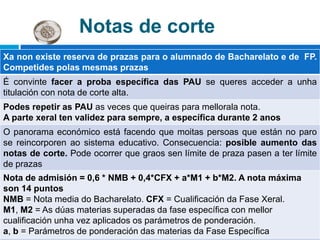           Notas de corte