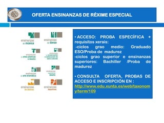 OFERTA CICLOS FORMATIVOS DE GRAO SUPERIOR