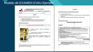 Haga clic para modificar el estilo de título del patrón
13
Modelo de EXAMEN EVAU Ejemplo
 