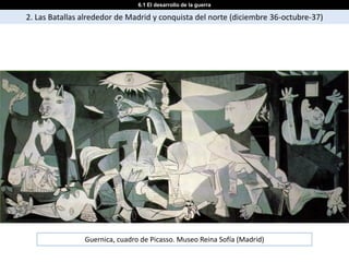 6.1 El desarrollo de la guerra

2. Las Batallas alrededor de Madrid y conquista del norte (diciembre 36-octubre-37)




                Guernica, cuadro de Picasso. Museo Reina Sofía (Madrid)
 