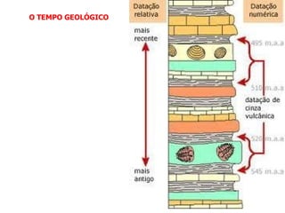 O TEMPO GEOLÓGICO
 