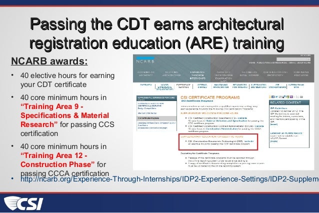 cdt certified