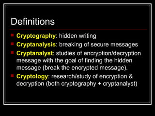 Basic Encryption Decryption Chapter 2 | PPT