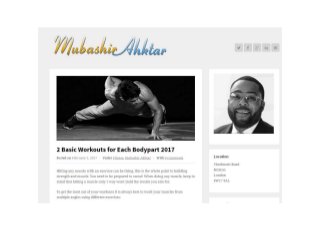 2 basic workouts for each bodypart 2017 - Mubashir Akhtar Fitness