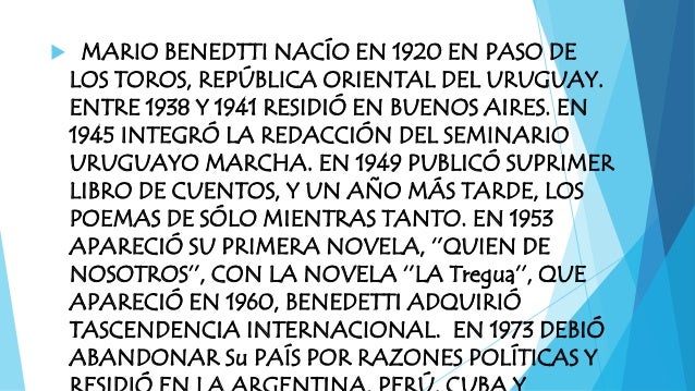 Biografía de Mario Benedetti