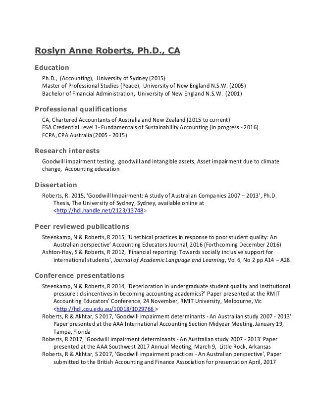 Dissertation accounting education