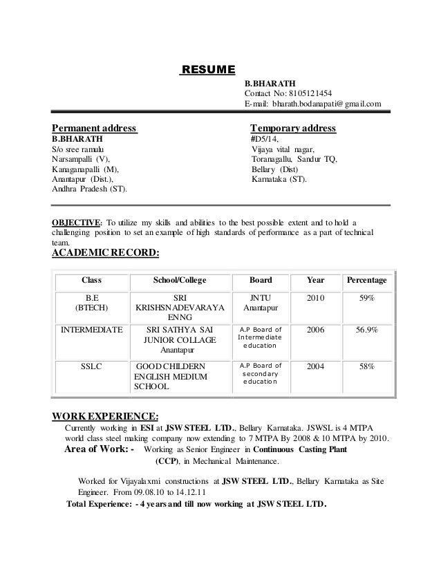 how to address a resumes