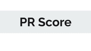 PR Score
 