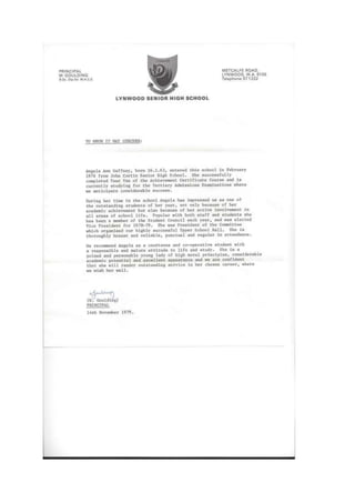 1979 Character References