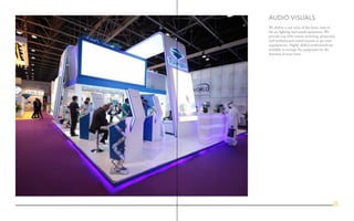 Audio Visuals
We deliver a vast array of the latest, state of
the art lighting and sound equipment. We
provide you with various screening, projection
and multichannel sound systems as per your
requirements. Highly skilled professionals are
available to manage the equipment for the
duration of your event.
28
 