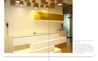 While everyone eats the cake, we decide how to
let you keep it.
Nucleus works with highly trained and
dedicated team of professionals, who get
involved in the event right from the beginning.
From the stage of conceptualization & planning,
till the last moment when the venue is wrapped,
our experts work in close association with the
client, ensuring that each and every goal is met
with utmost consideration.
30
 