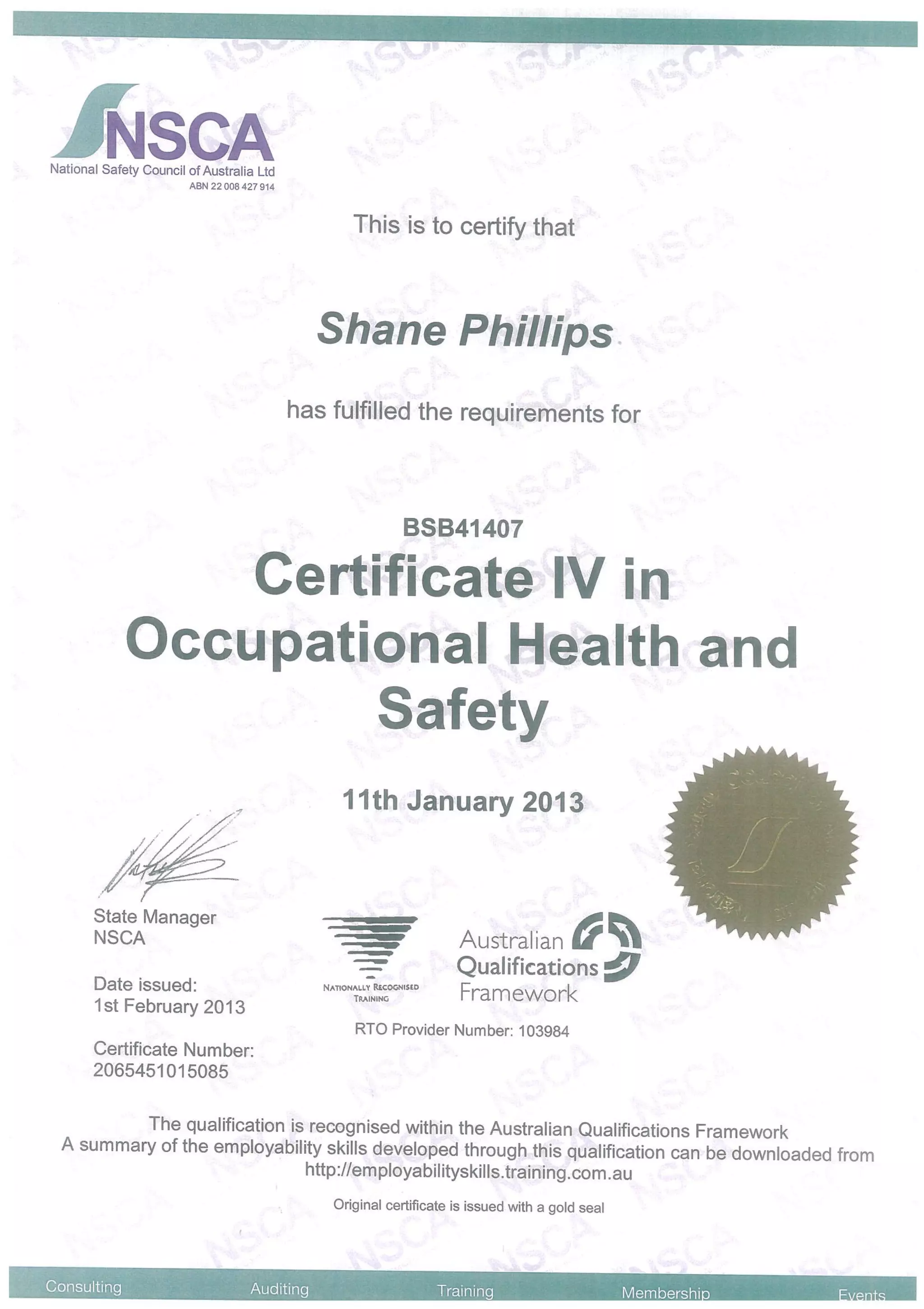 Cert IV WHS PDF