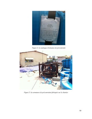 59
Figure 4: le catalogue d'armature de précontraint
Figure 5: les armatures de précontrainte fabriquée sur le chantier
 