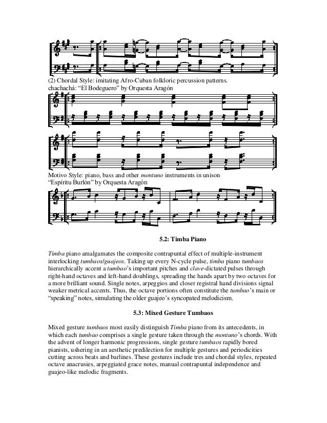 Salsa and afro cuban montunos for guitar