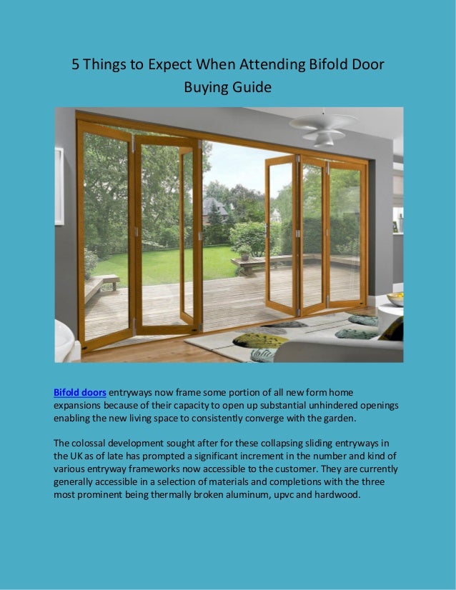 5 Things to Expect When Attending Bifold Door Buying Guide