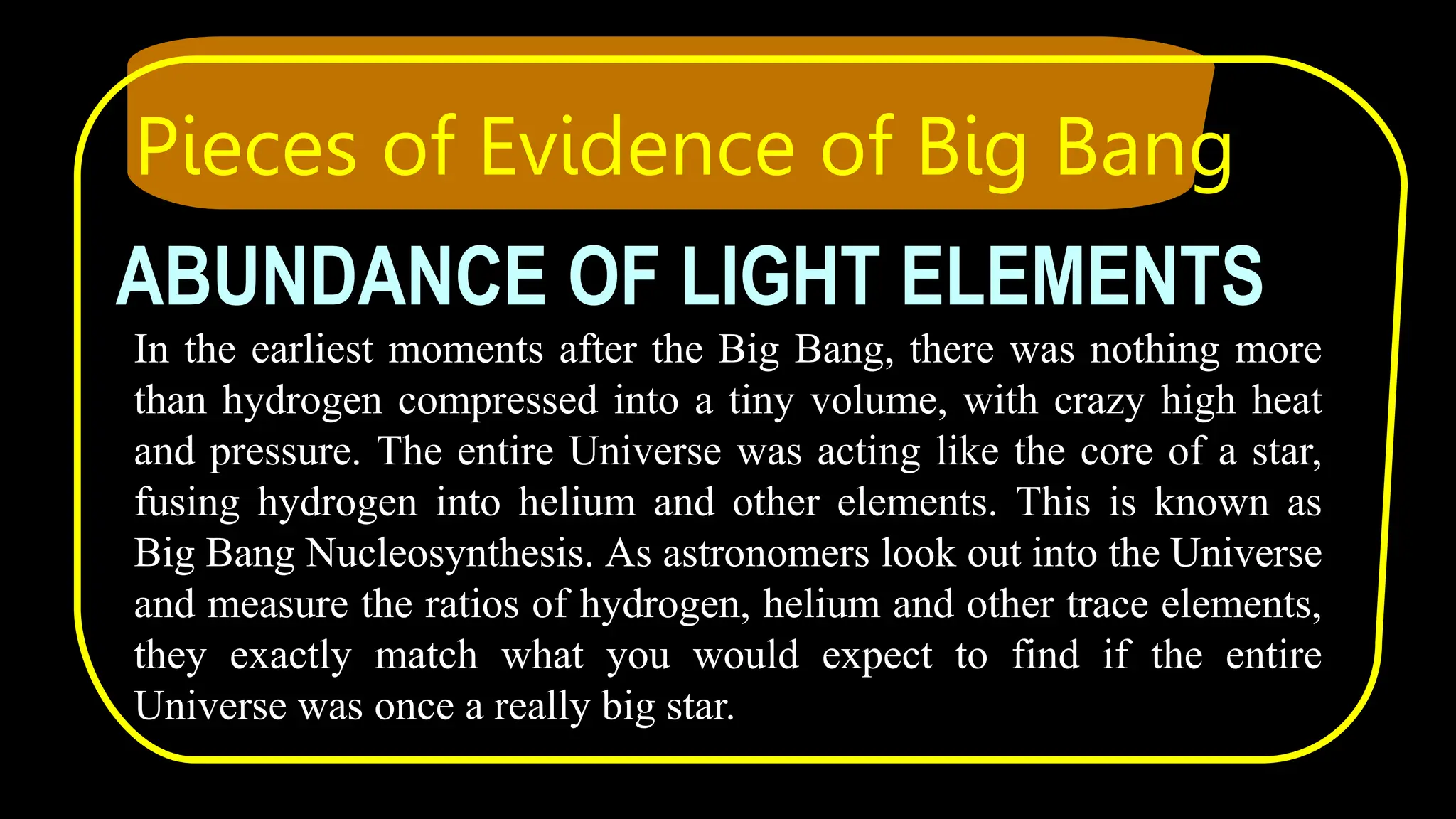 2 BIG BANG THEORY AND PIECES OF EVIDENCE | PPT