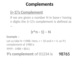 Binary Codes like Binary decimal Octal and Hexadecimal | PPT