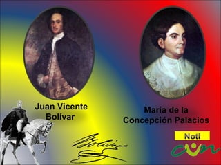 Juan Vicente Bolívar María de la Concepción Palacios