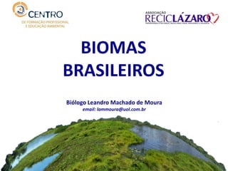 BIOMAS
BRASILEIROS
Biólogo Leandro Machado de Moura
email: lammoura@uol.com.br
 