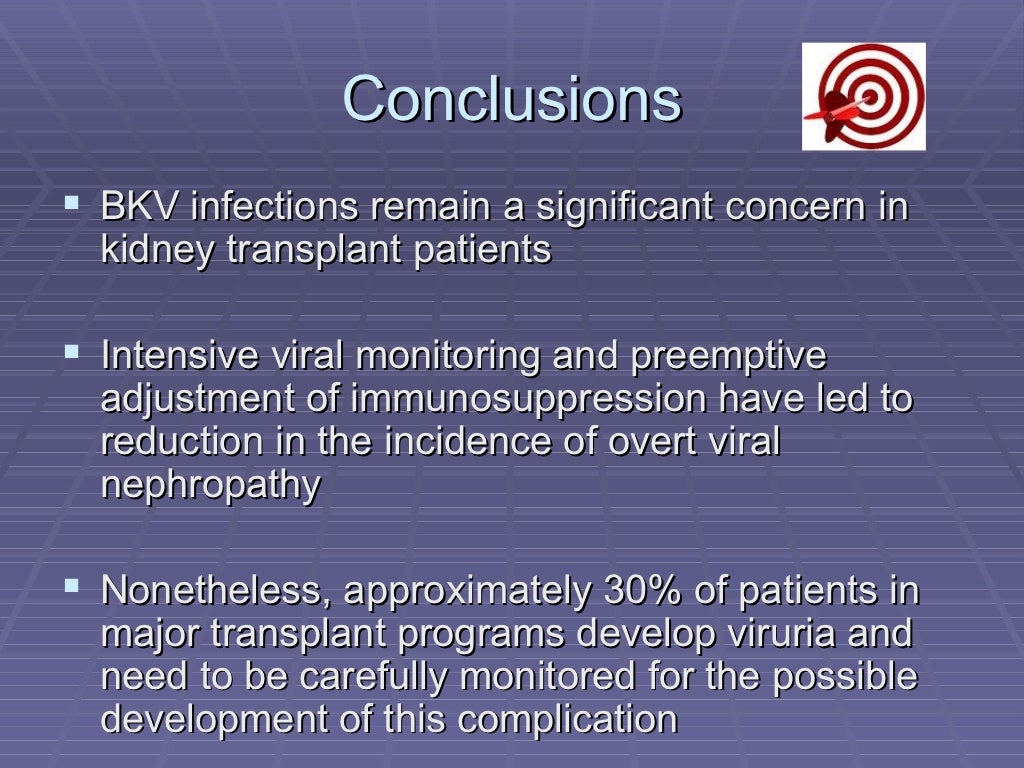 2 bk virus infection post renal transplant