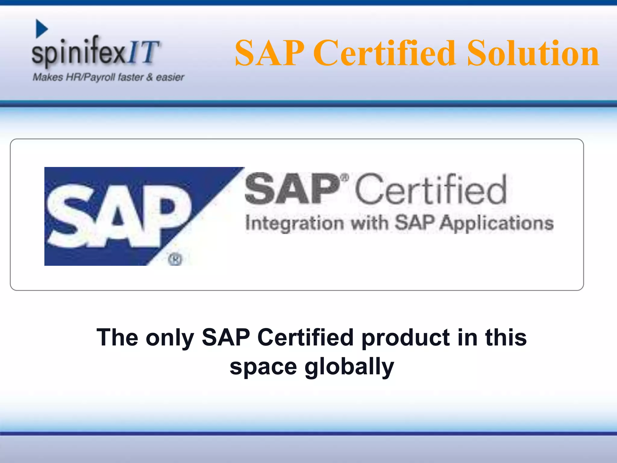 Global market leader in this area