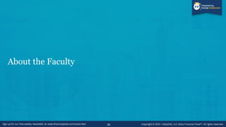 About the Faculty
30
 