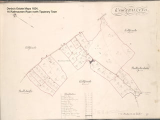 17
Derby’s Estate Maps 1824,
16 Rathnaveen-Ryan north Tipperary Town
 