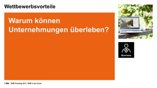 © BPM Praxistag 2014 - BPM in der Cloud 
Wettbewerbsvorteile 
Warum können Unternehmungen überleben?  