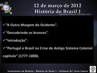 Organizado Por Ricardo Julio Jathay Laub Jr.
 
