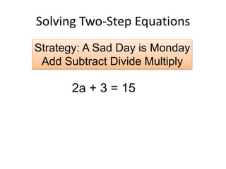 2b solving real world problems equations 3day lesson | PPTX