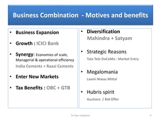 Business Combinations - Dr Raju Indukoori | PPTX