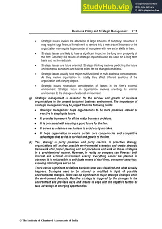 2 Business Policy And Strategic Management BASIC CONCEPTS | PDF