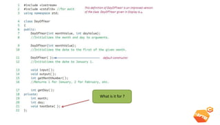 Constructors 
What is it for ?  