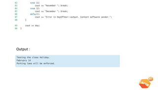 Constructors 
Output :  