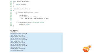 Static members 
Output:  
