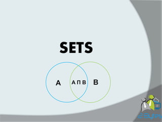 SETS 
A П B 
A 
B  