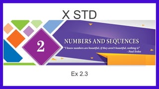 2c. Pedagogy of Mathematics - Part II (Numbers and Sequence - Ex 2.3 ...