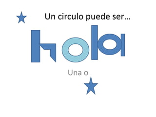 Un circulo puede ser…Una o