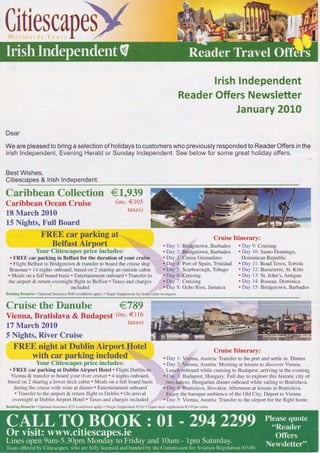 Irish Independent Newsletter 2010