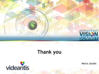 Copyright © 2014 videantis 19
Marco Jacobs
Thank you
 