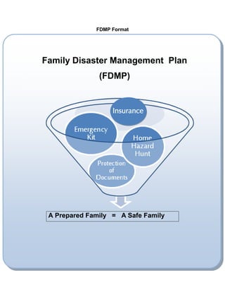 FDMP Format
Family Disaster Management Plan
(FDMP)
A Prepared Family = A Safe Family
Insurance
 