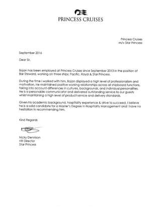 Bojan Ilic Recommendation Letter