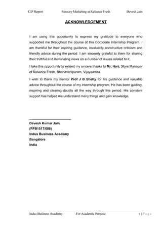 CIP Report of Devesh | PDF